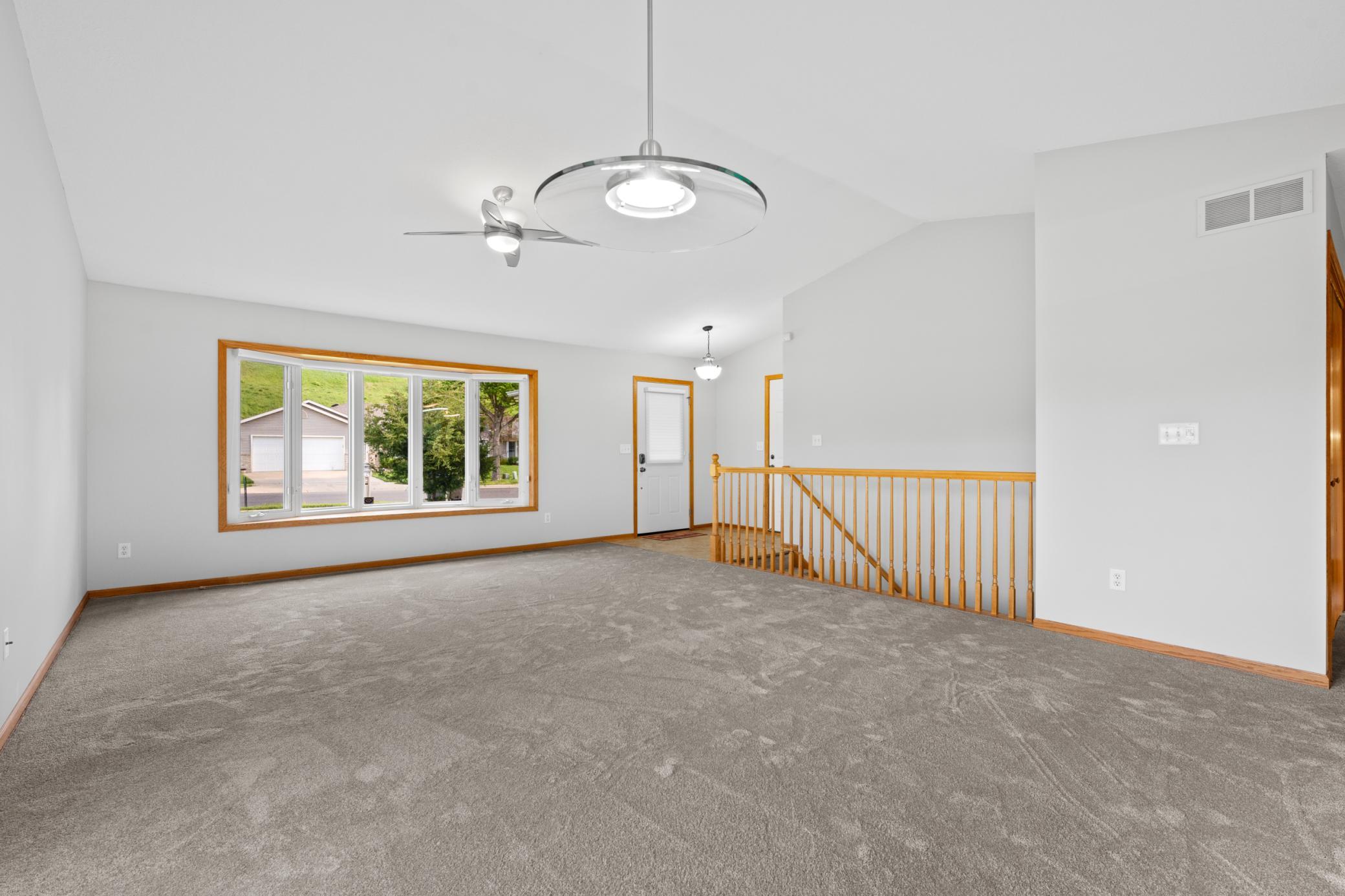 Dining looking into living and entry
