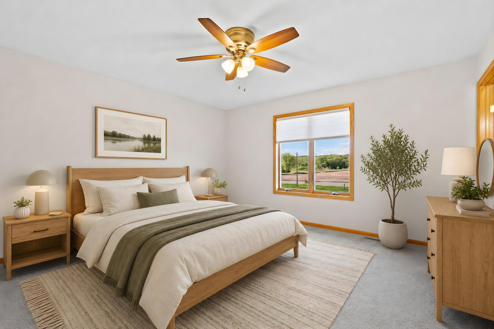Primary bedroom, bedroom #1 - Virtually staged