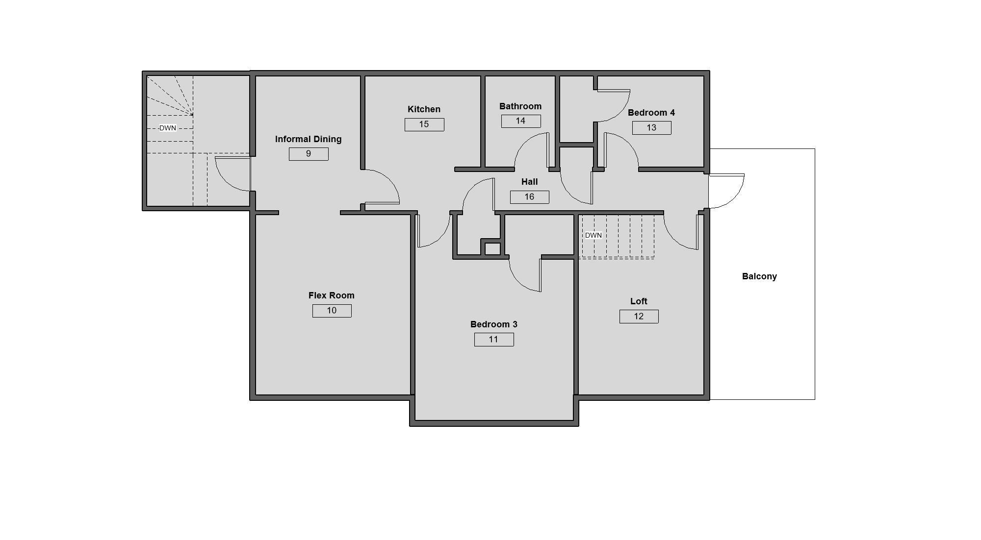 Upper Level Floor Plan