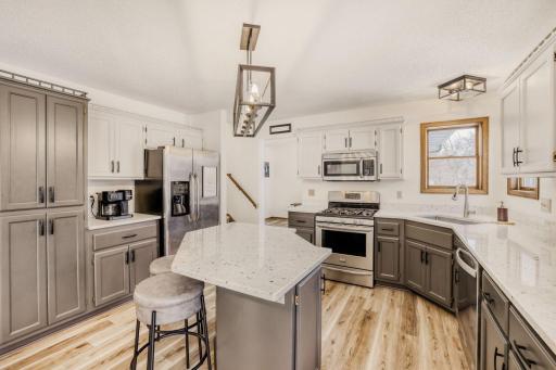 Another view of the kitchen with plenty of cupboard/counter space.
