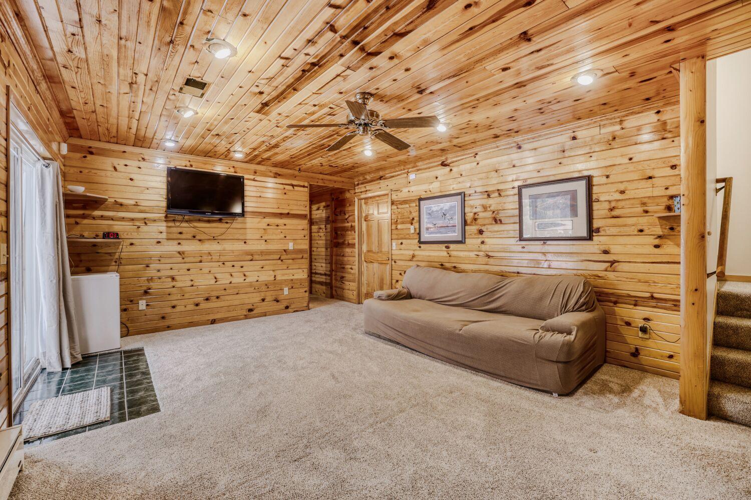 Another view of the Lower Level Family Room.
