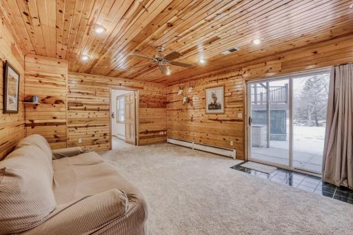 Lower-level Family Room with walkout to patio