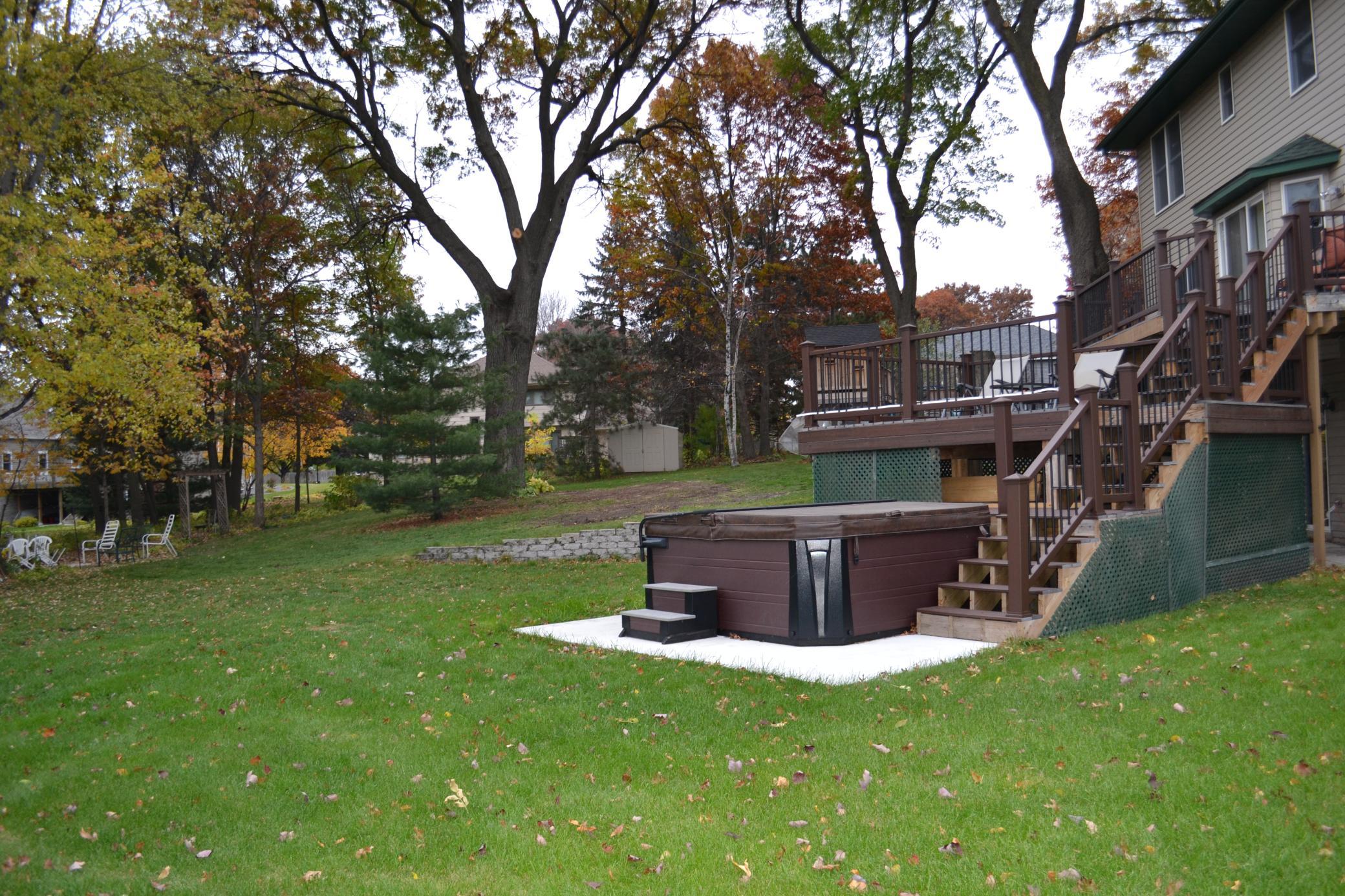 View of Hot Tub & Deck area
