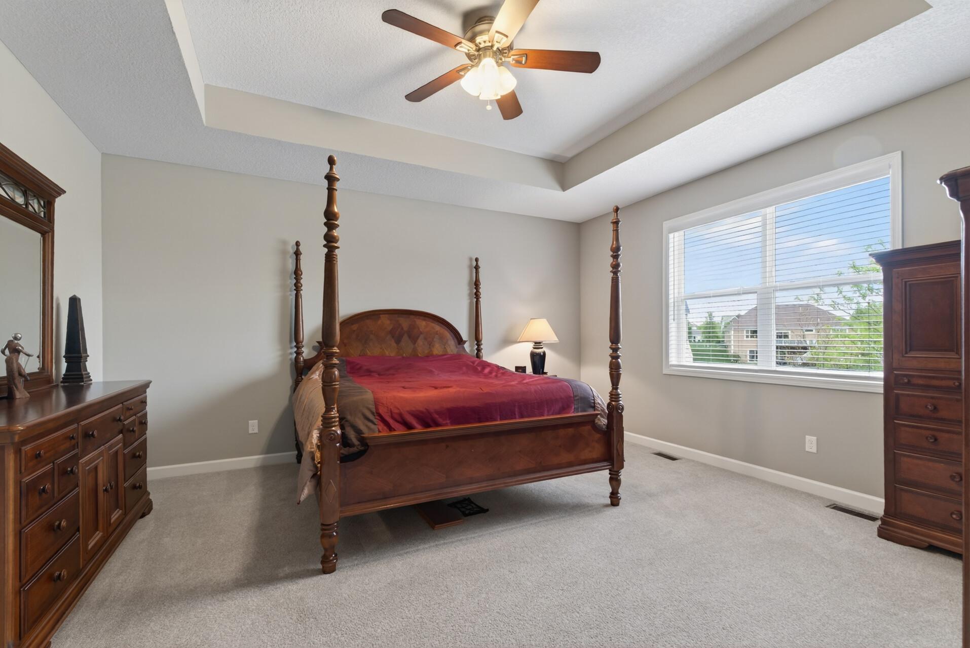 Plenty of space for your preferred bed size and any additional large furniture.