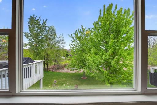 Beautiful views of mature trees, ponds, and nature.