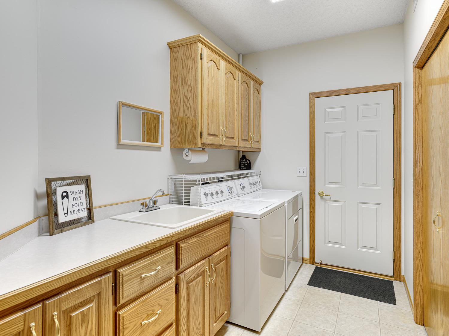 Laundry room.
