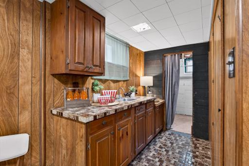 Lots of storage and space for a microwave