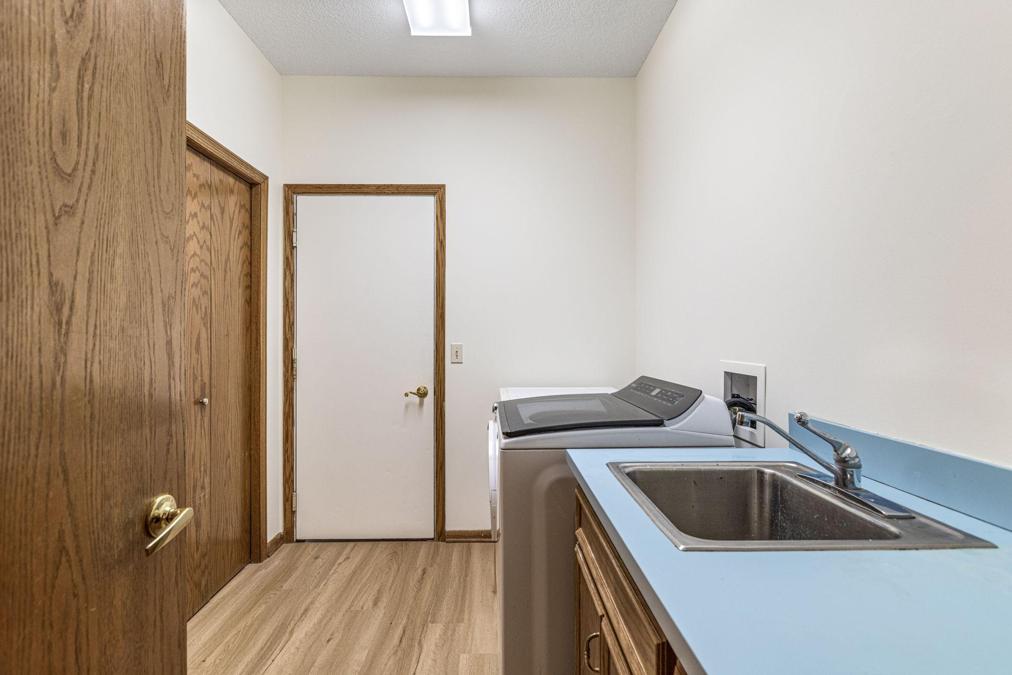 Main floor laundry room