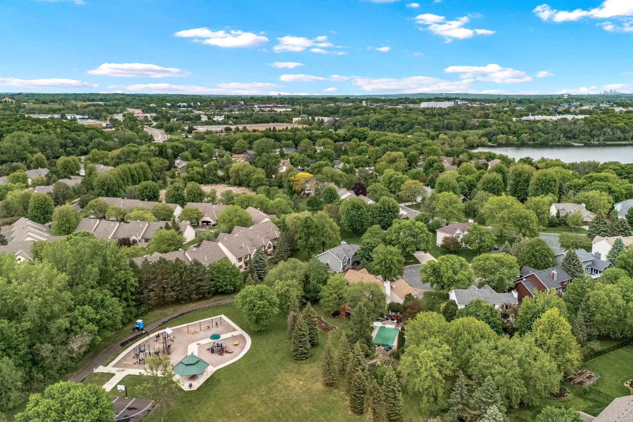 Areal view of the park