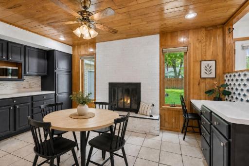 Kitchen Dining & Desk Area - Virtually Staged