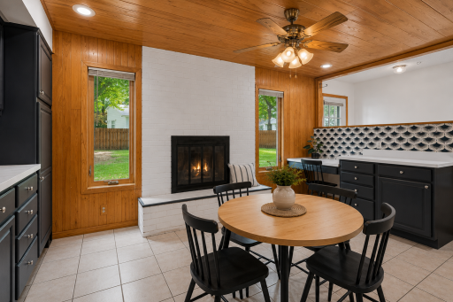 Kitchen Dining & Desk Area - Virtually Staged.