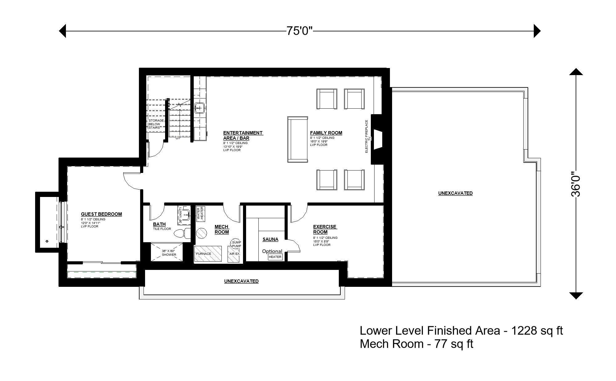 The lower level is thoughtfully designed for entertaining and relaxation, featuring a spacious family room, wet bar, game area, exercise room, fifth bedroom with full bath, and an optional sauna.