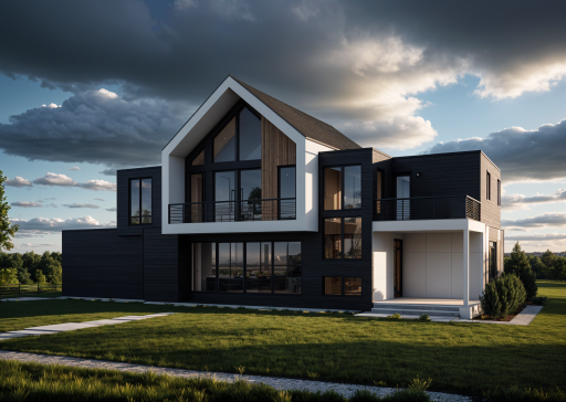 Rear Elevation - Private deck off the junior suite and a covered porch below for outdoor enjoyment.