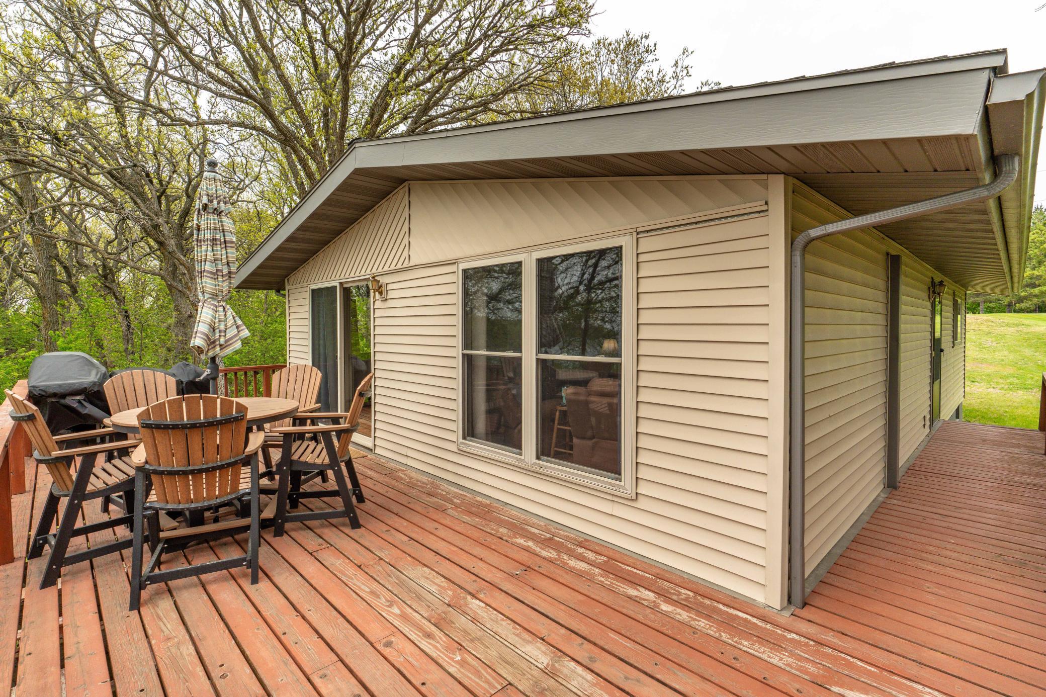 Lakeside deck
