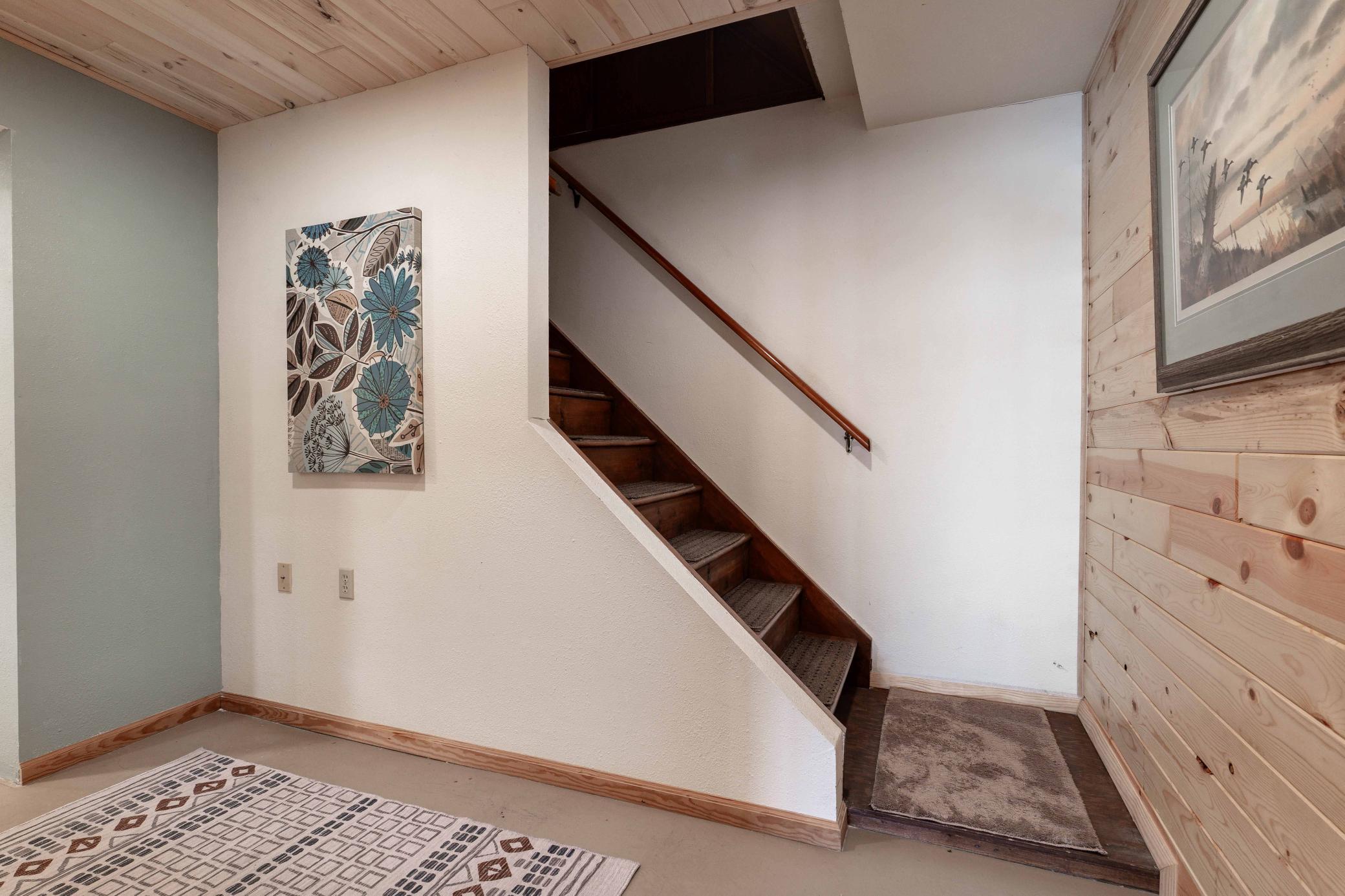 Lower level staircase