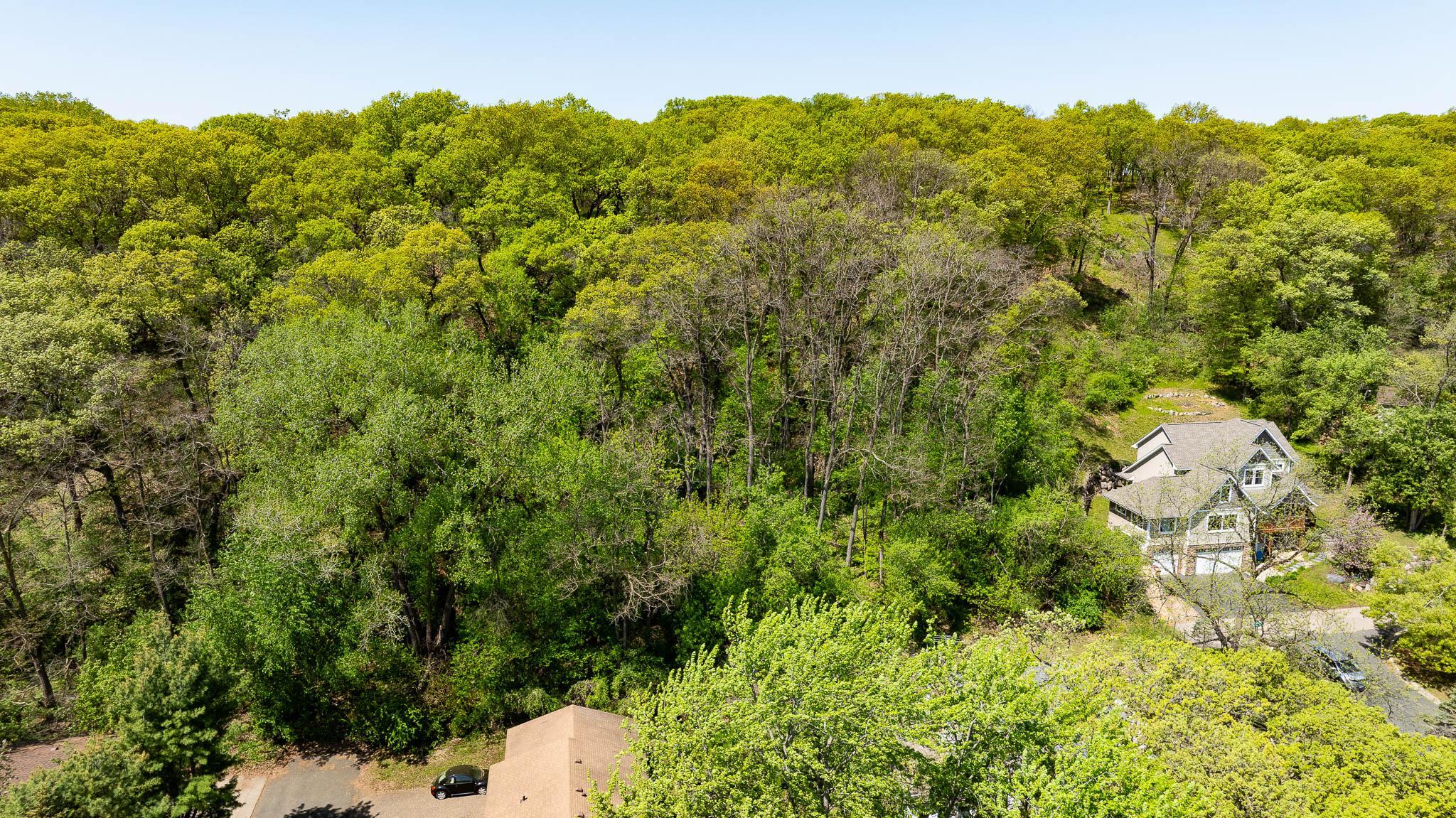 Aerial view of lot