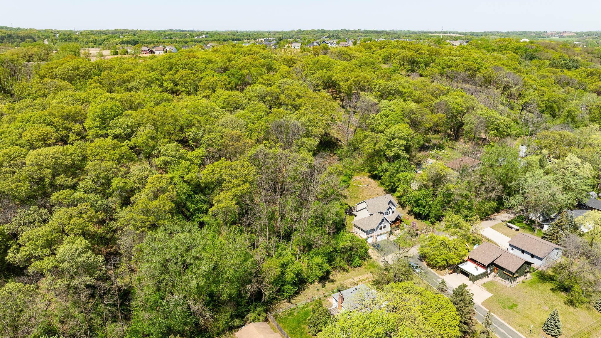 Aerial view of lot
