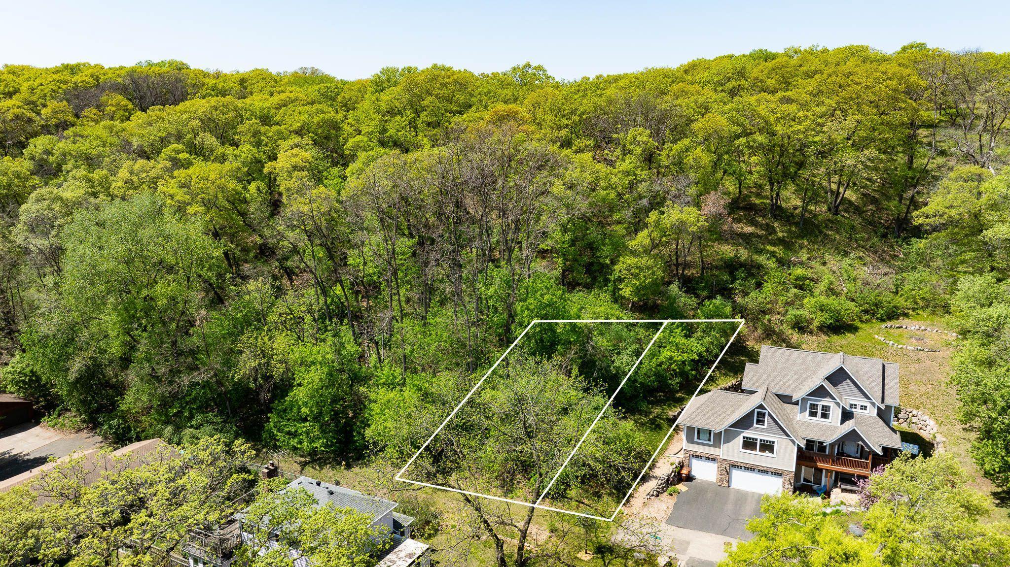 Aerial of both parcels 140'x140' total