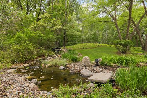 The soothing water feature is just another reminder of how serene this setting is.