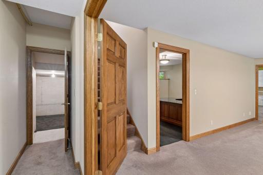 There are great additional storage areas throughout the home