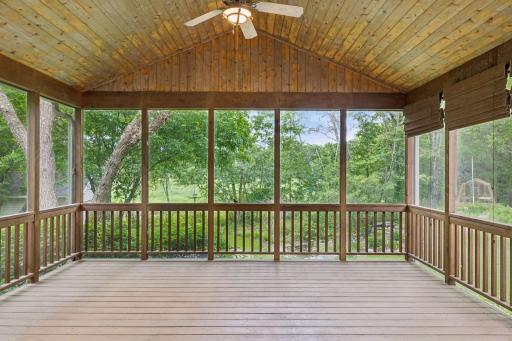 Ample screen porch with more perspectives of your beautiful setting