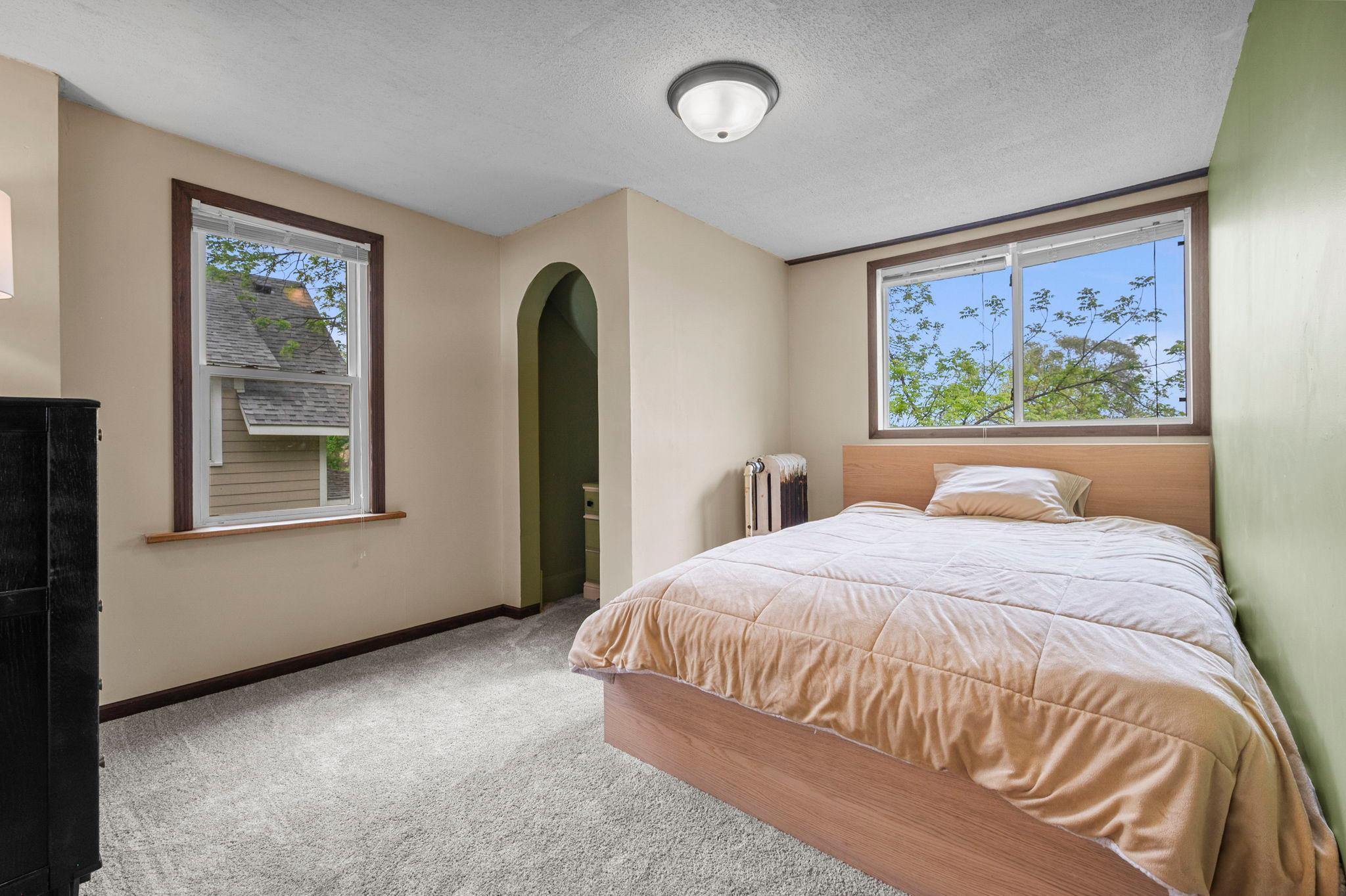 New carpet and great natural light in bedroom #2.
