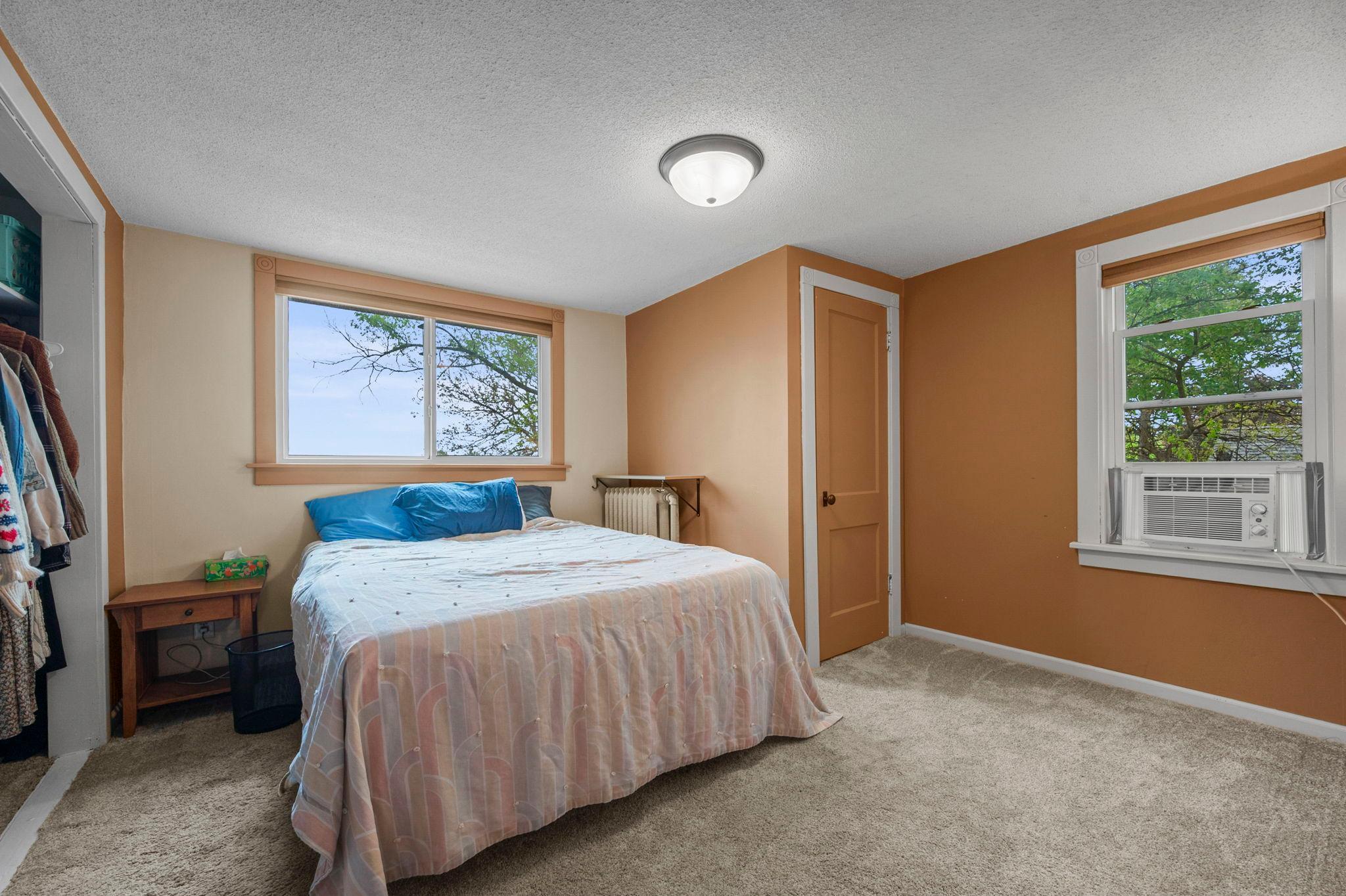Upstairs bedrooms feature new carpet and beautiful windows. Extra closet space in bedroom #1.
