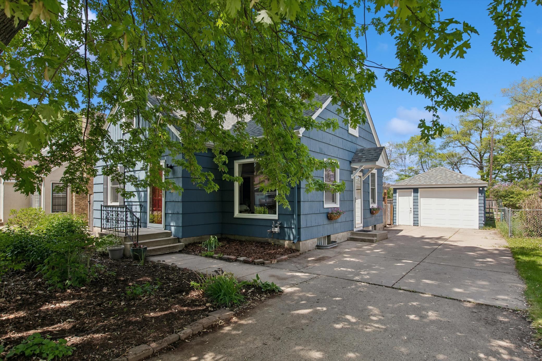 Walk-up off driveway on East Side of home