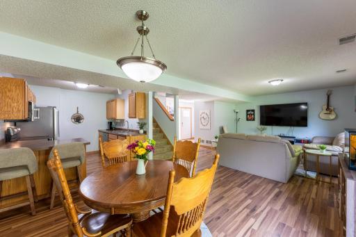 The main level has a great open concept floor plan with kitchen, living room, and informal dining.