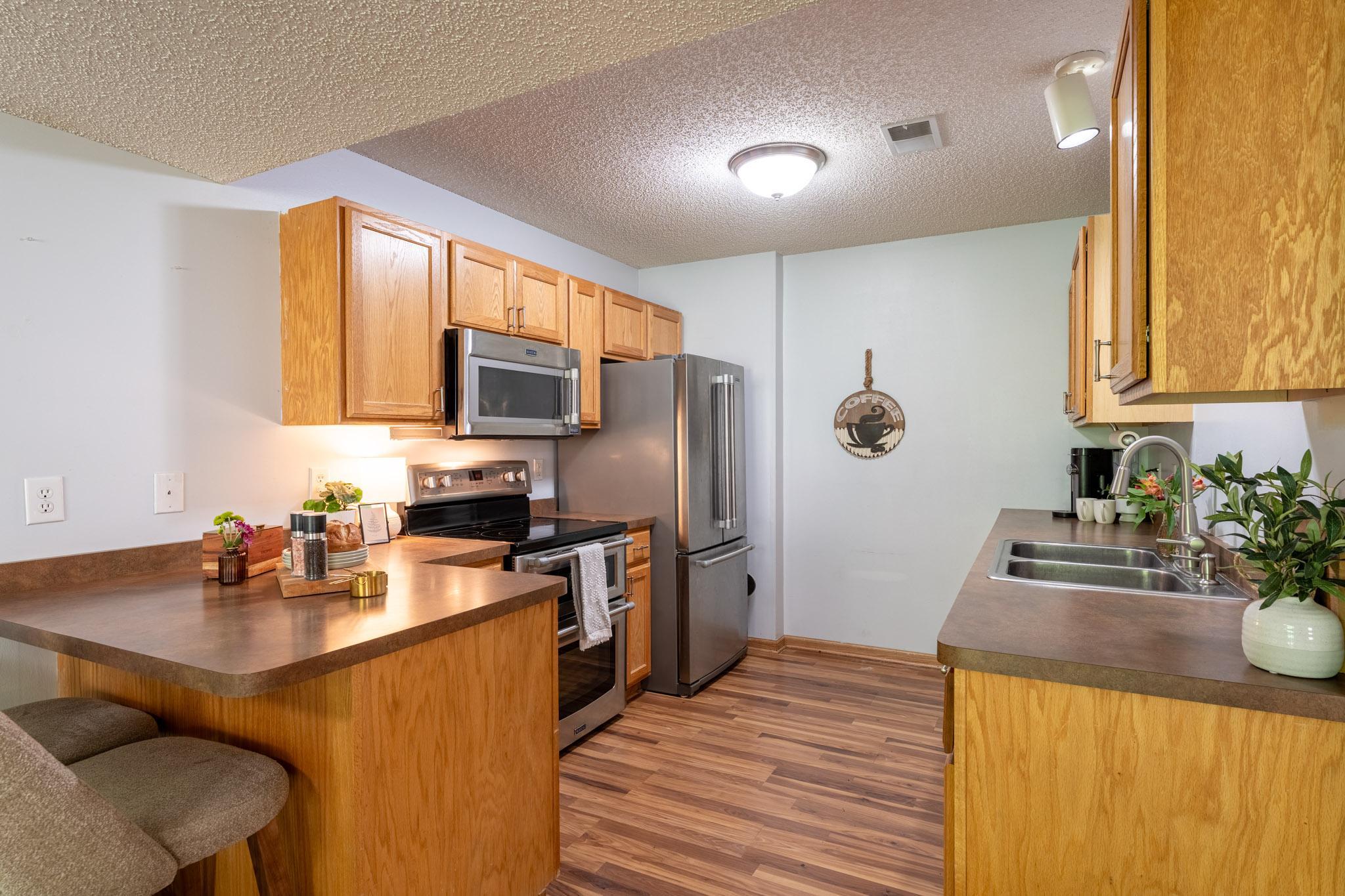 11.25x9.25 kitchen, new dishwasher installed in 2024.