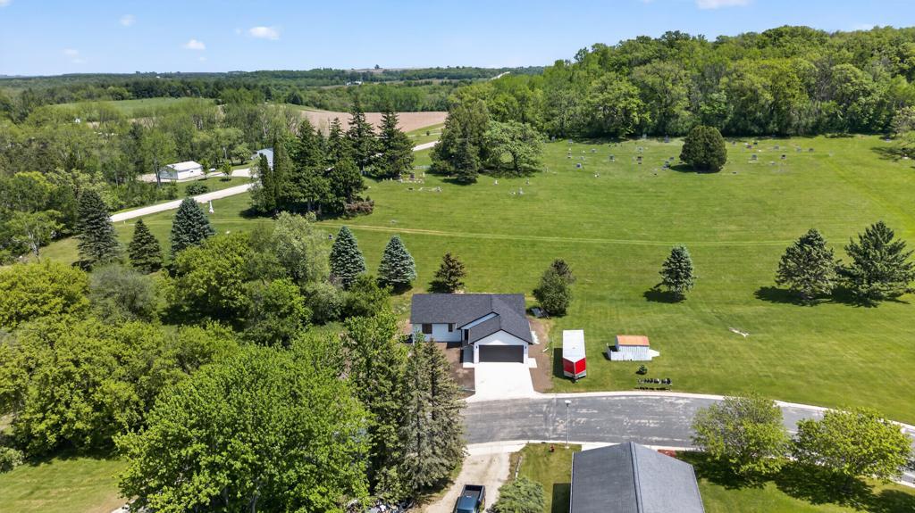 Aerial front view