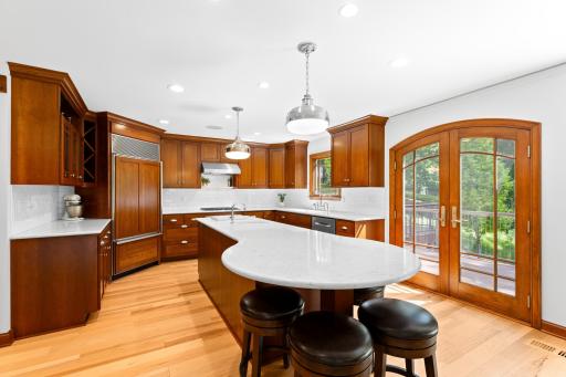Kitchen with Sub-Zero, Wolf and Bosch appliances