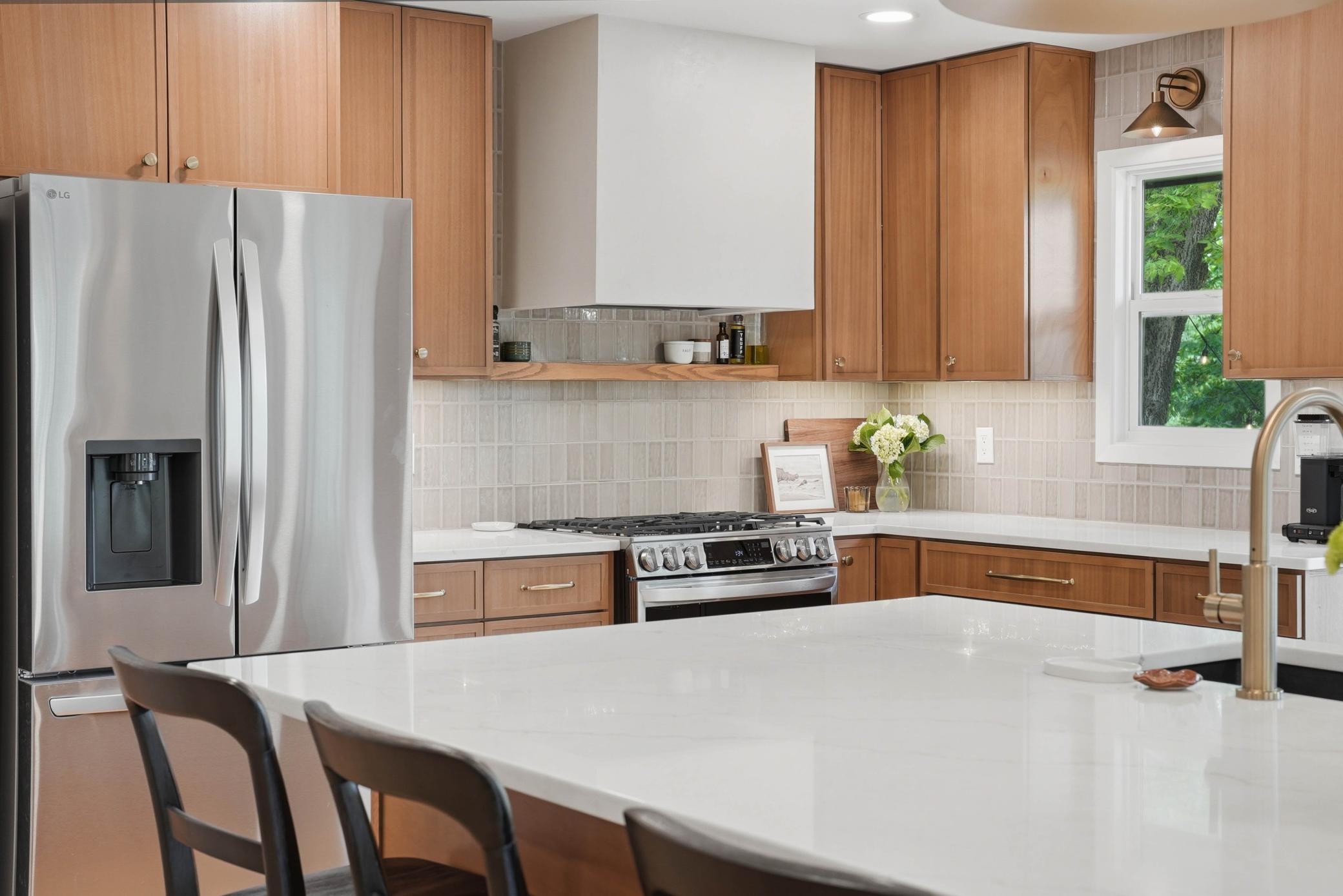 Highest grade of Quartz Countertops throughout kitchen.