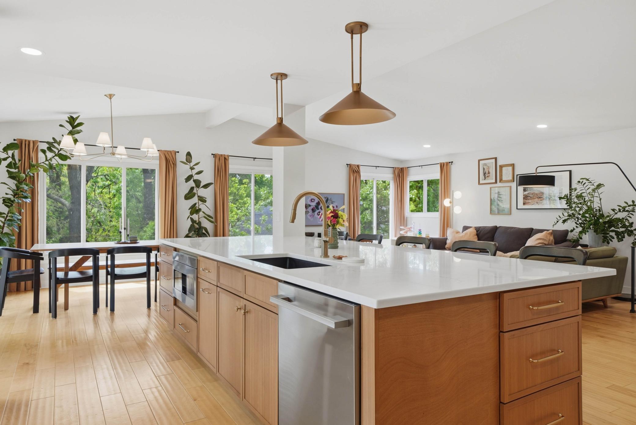 Pendant lighting from Crate and Barrel