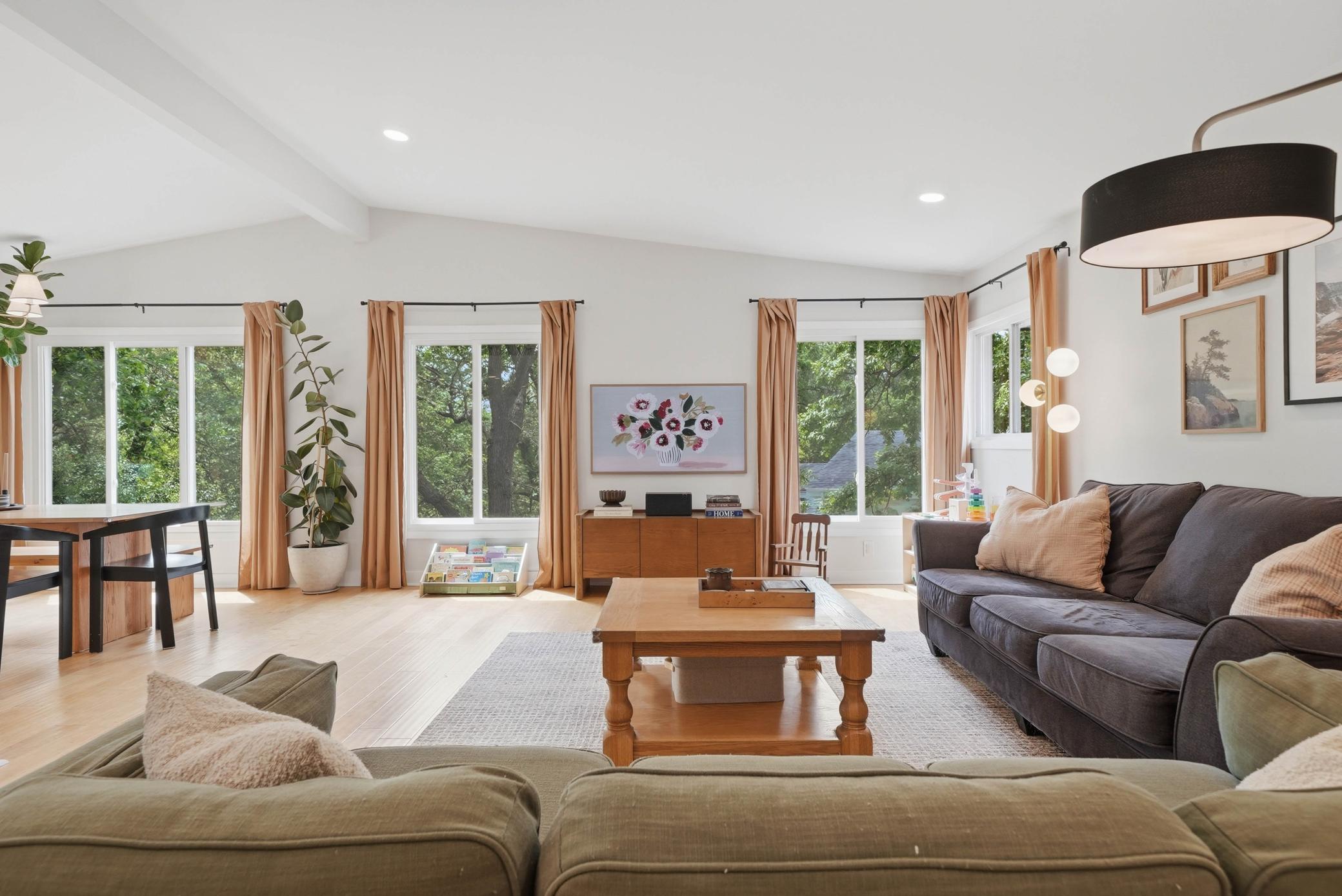 South facing windows create a sun soaked mainfloor