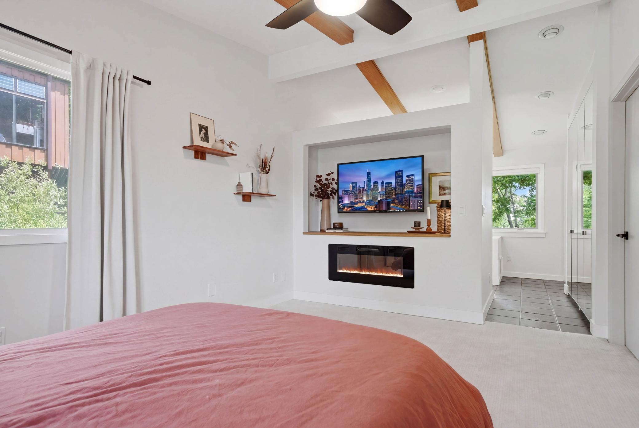 Built in TV or artwork area
