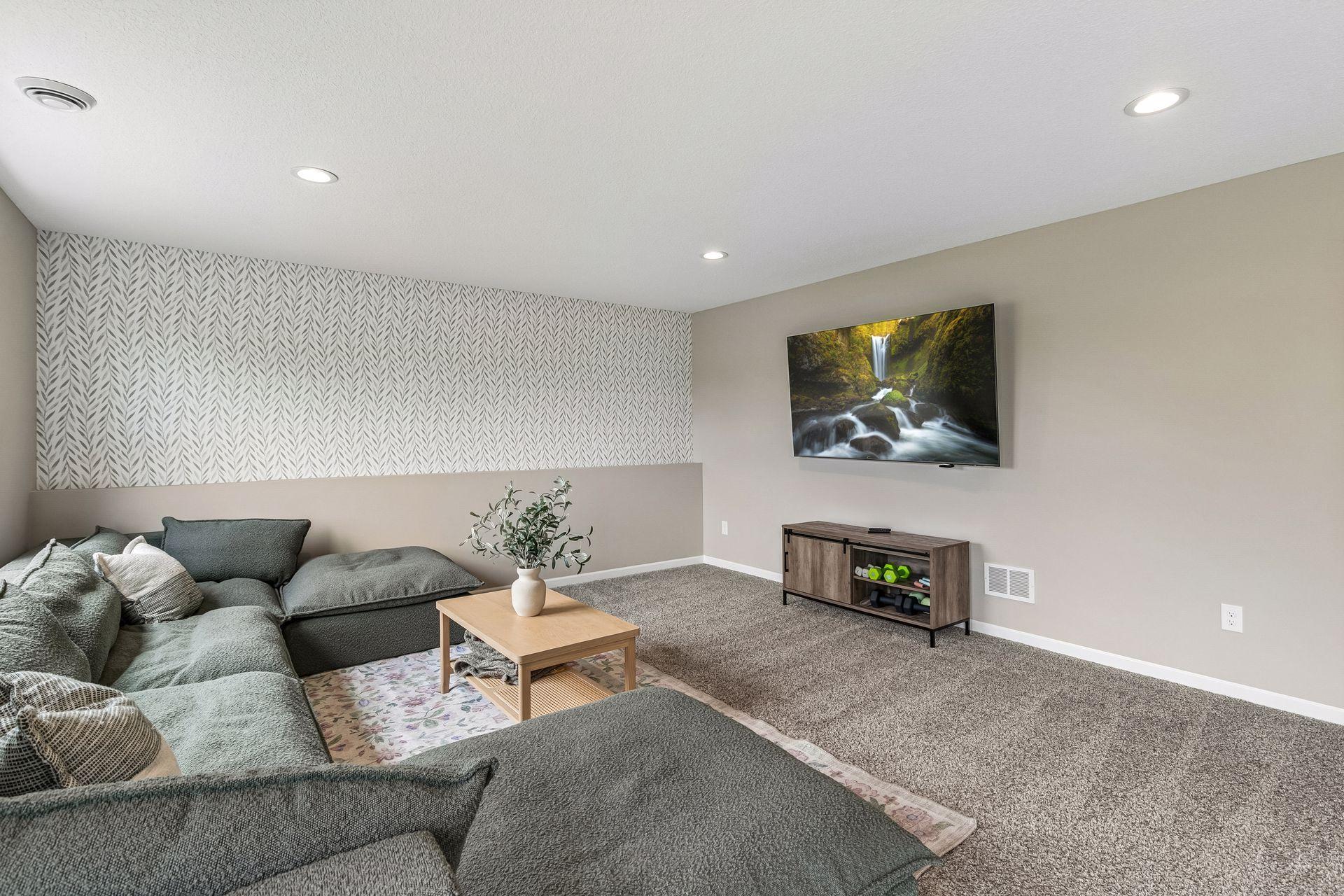 Lower level that has great open space and plenty of room to have a huge sectional!