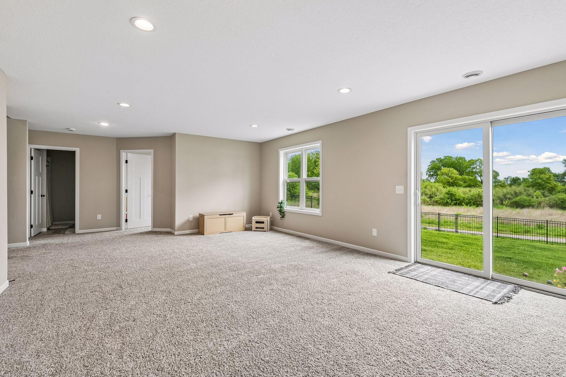 Walk-out on the lower level that is great to access your fenced in backyard!