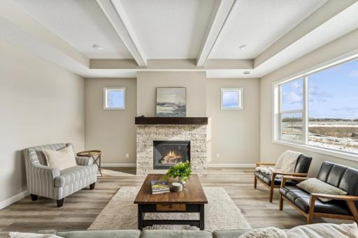 Living room photos are of a staged home of similar floorplan, selections/colors may differ