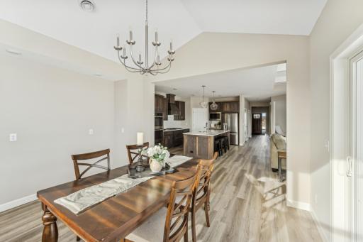 Dining room - photos are of a staged home of similar floorplan, selections/colors may differ