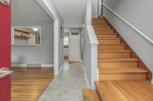 Spacious foyer provides plenty of room to kick off your shoes or greet your guests.