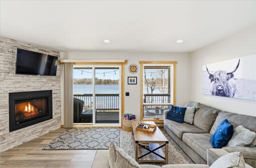 New sliding doors, floors, fireplace, lighting and the list goes on.