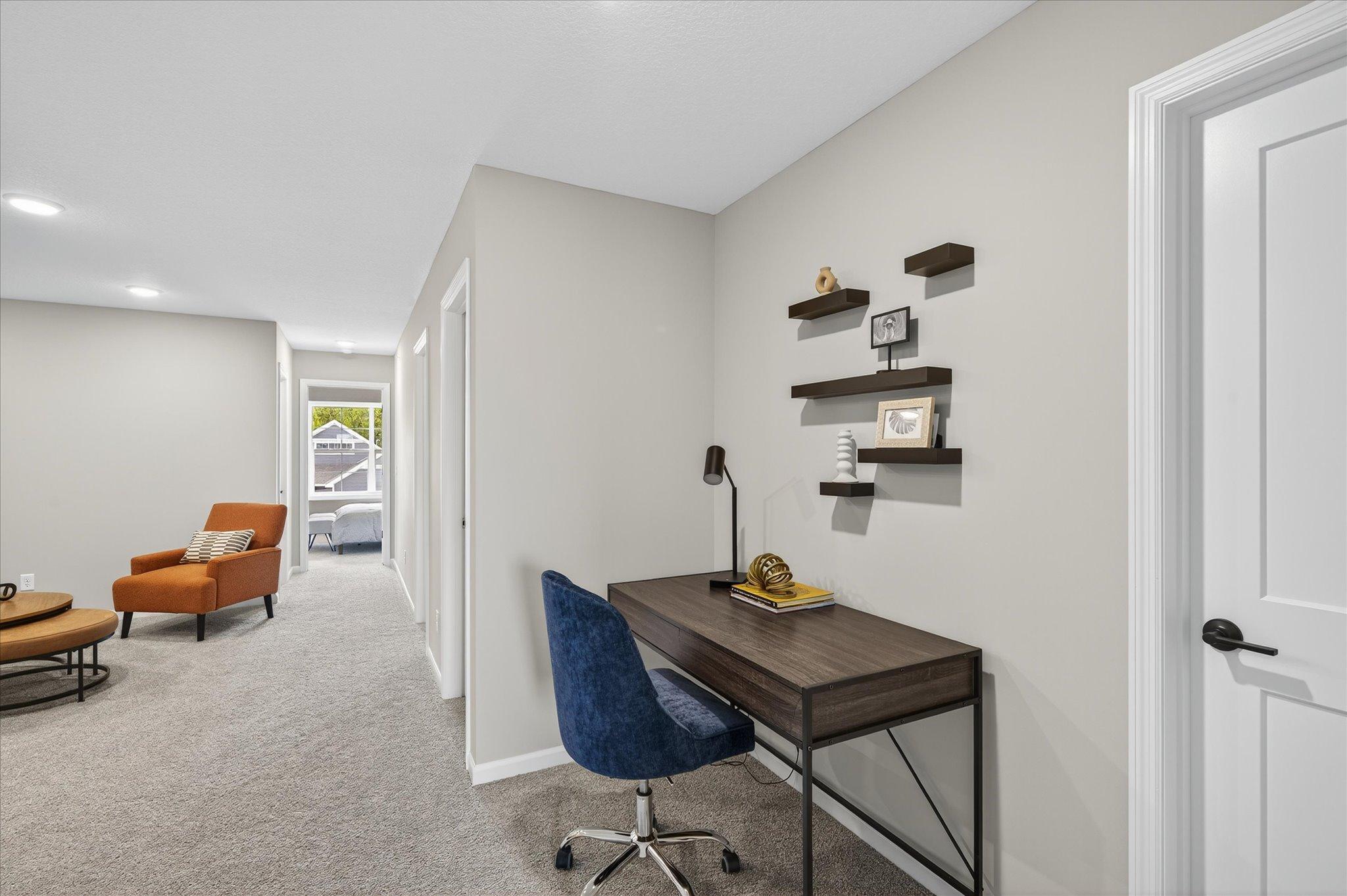 Loft nook - photo is of staged Westview plan