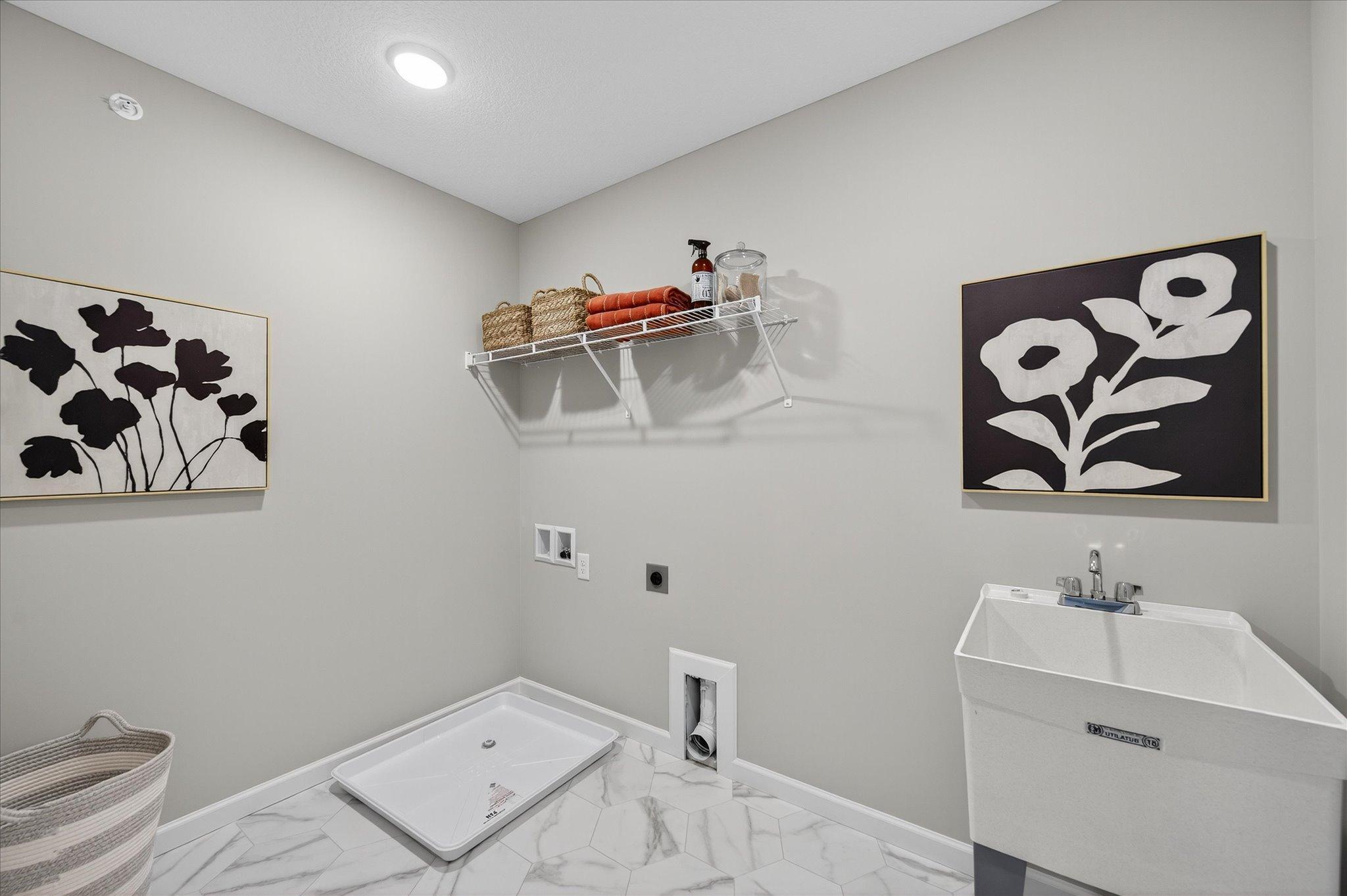 Laundry room - photo is of staged Westview plan