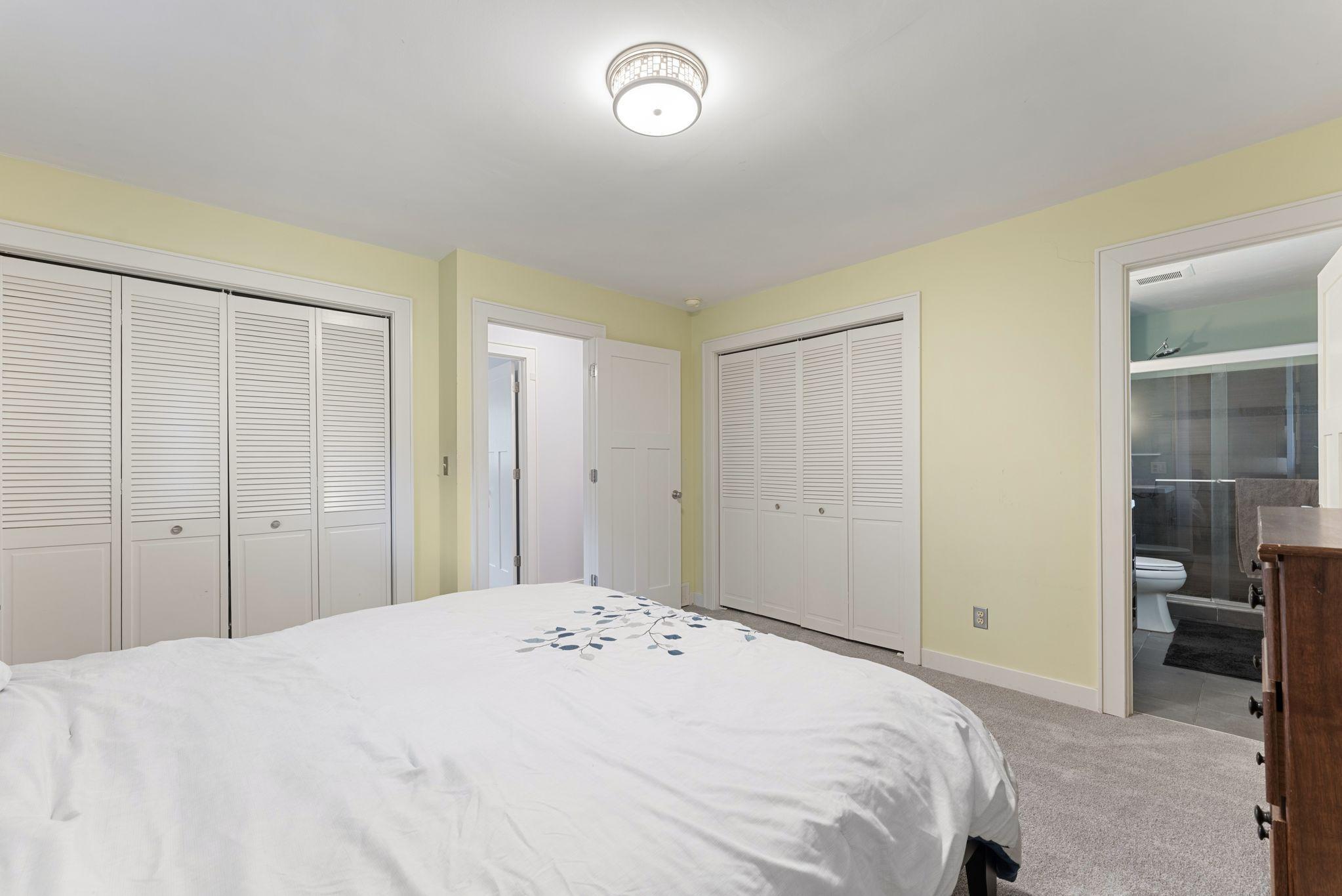 Primary Bedroom with ample closet space