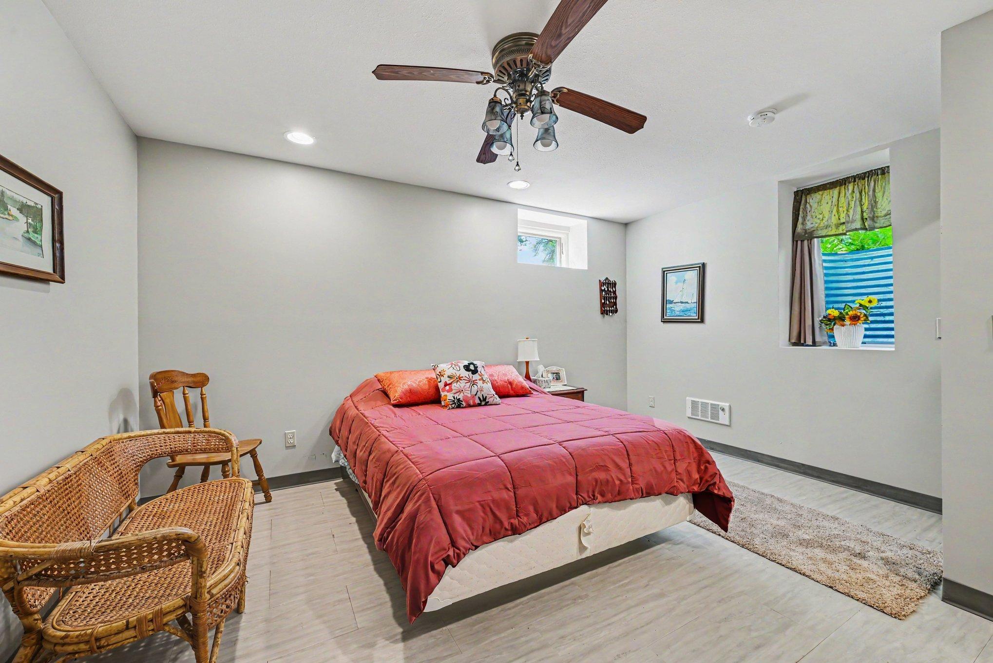 4th bedroom in the lower level