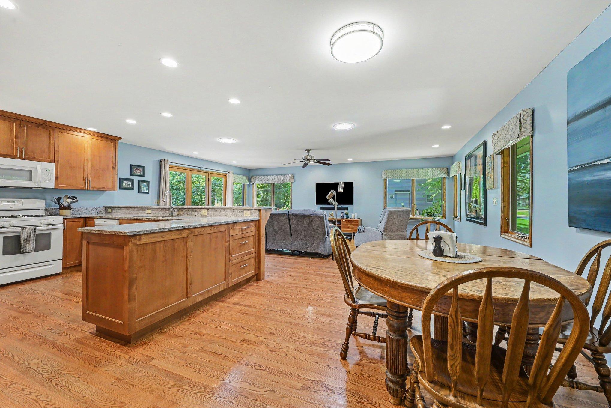 Great 10' x 11' informal dining room for family and friends with room to expand for the holidays.