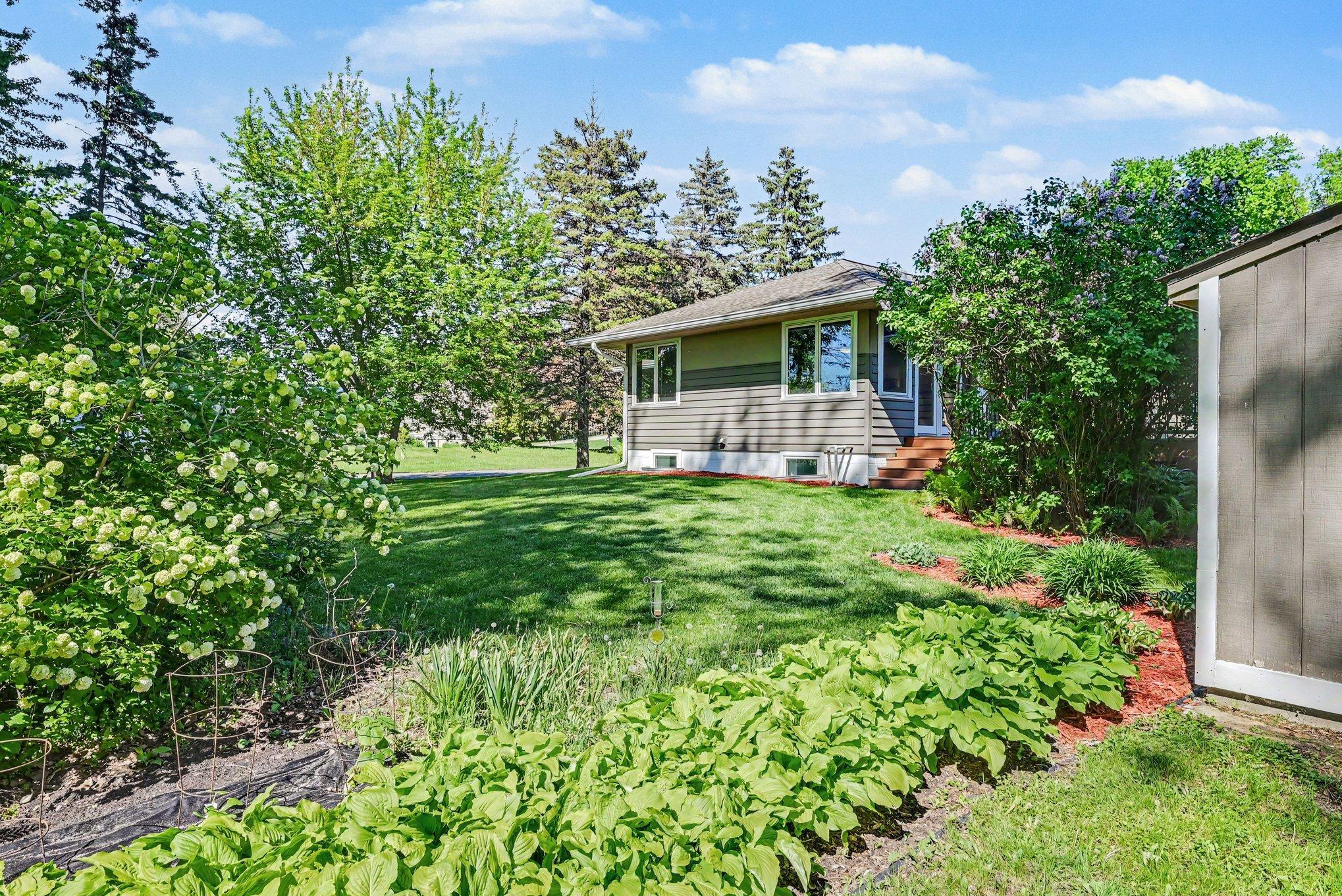 View from the SW corner facing towards this beautiful home.