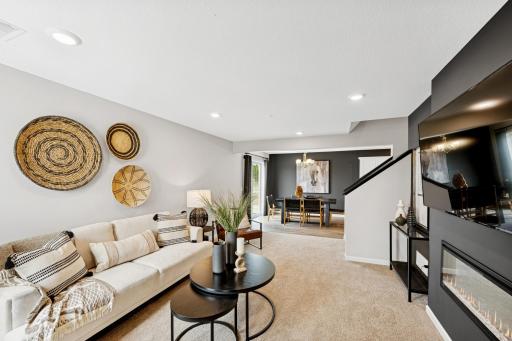 Living Room - photo of a staged model home of the same floorplan