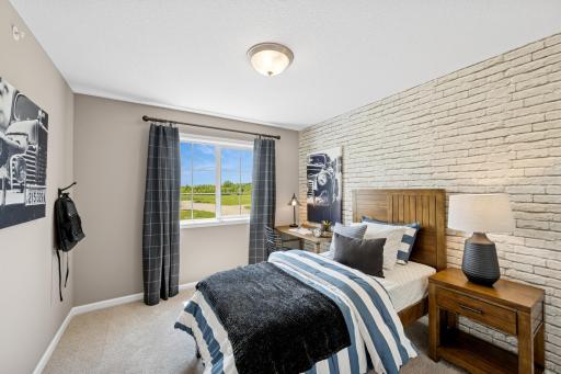 Bedroom - photo of a staged model home of the same floorplan